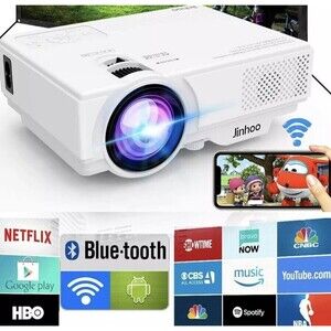 Home WiFi Projector 6000 Lumens. Full HD 1080P Enhanced. NEW